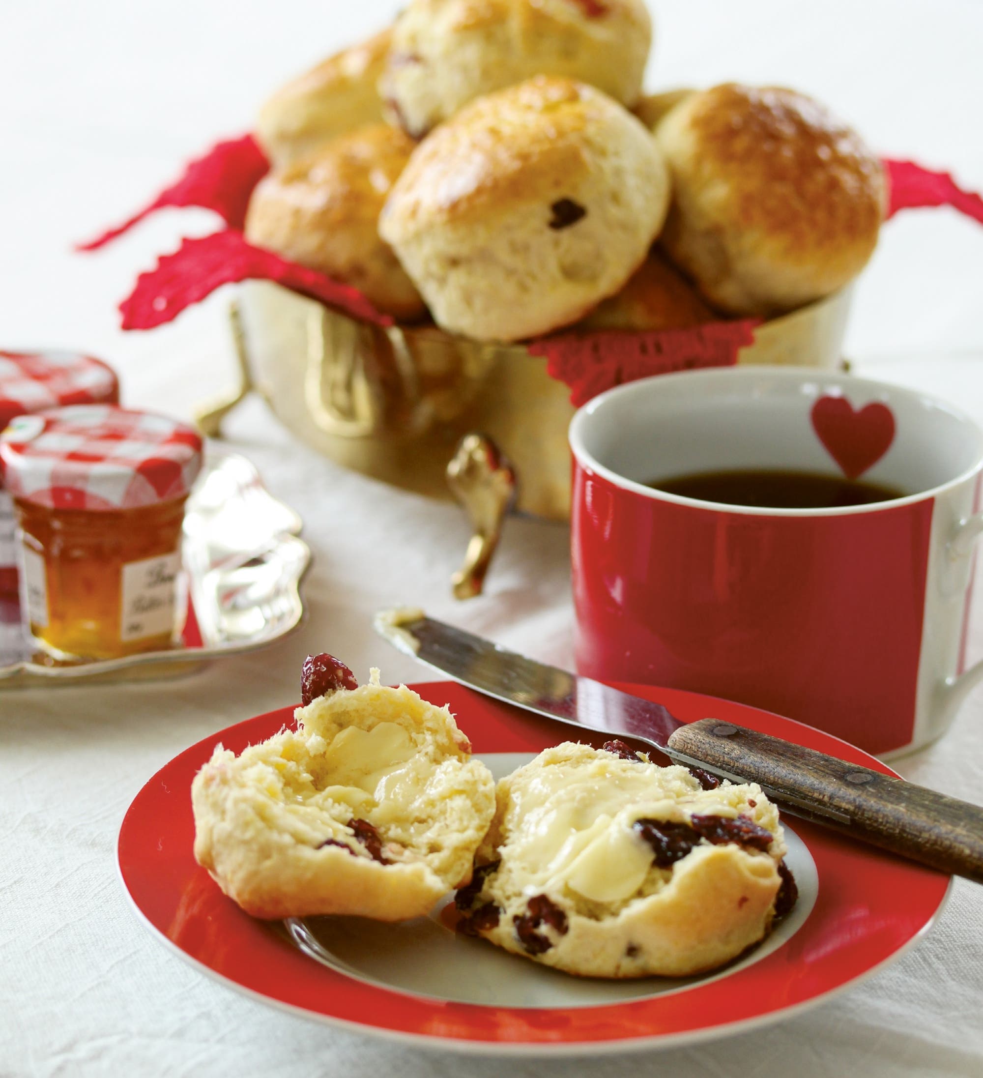 Julescones med tørket frukt
