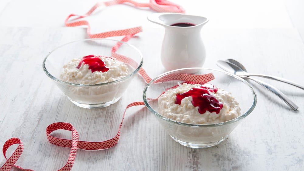 Enkel riskrem med godt følge