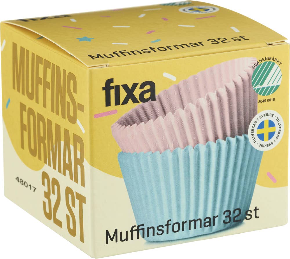 Fixa Muffinformar Rosa och Blå