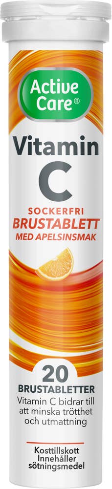 Active Care Brustablett C-Vitamin Apelsin