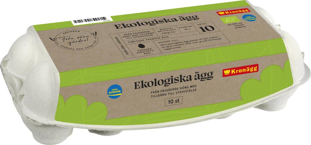 Kronägg Ägg Frigående EKO M/L 650g