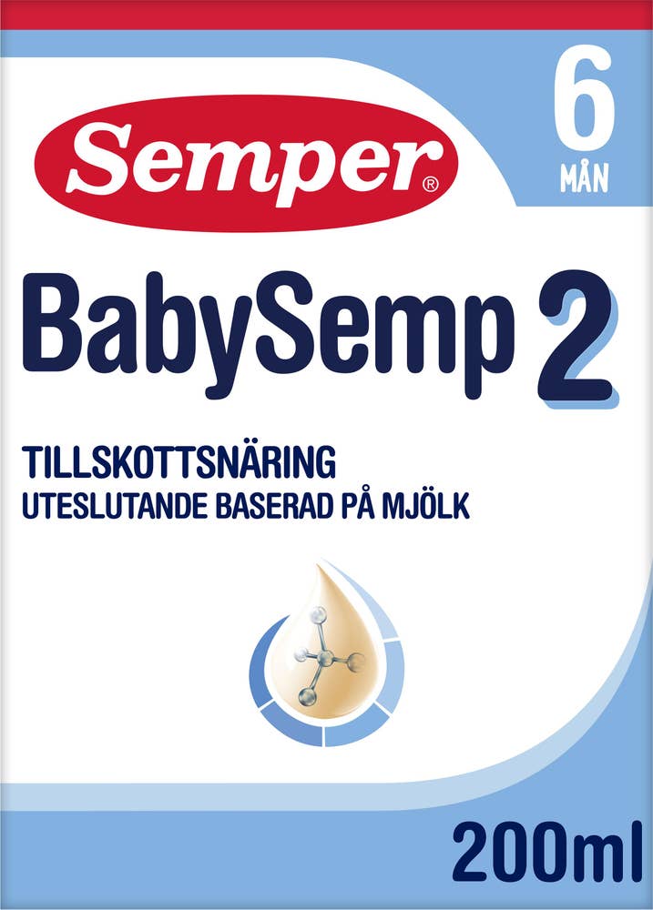 Semper Tillskottsnäring BabySemp 2 Drickfärdig 6M