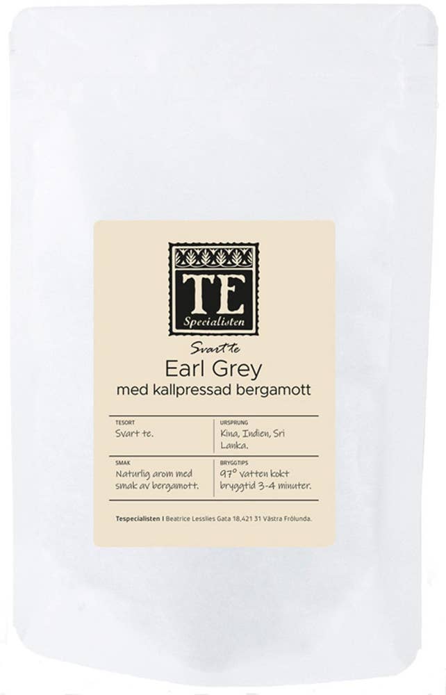 Tespecialisten Löste Svart Earl Grey med Kallpressad Bergamott