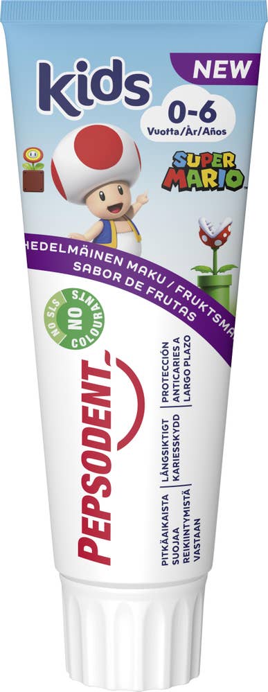 Pepsodent Tandkräm Kids Fruity 0-6 År