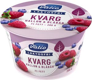 Valio Kvarg Hallon & Blåbär Laktosfri 7%