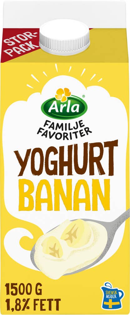 Arla® Familjefavoriter Yoghurt Banan 1,8%