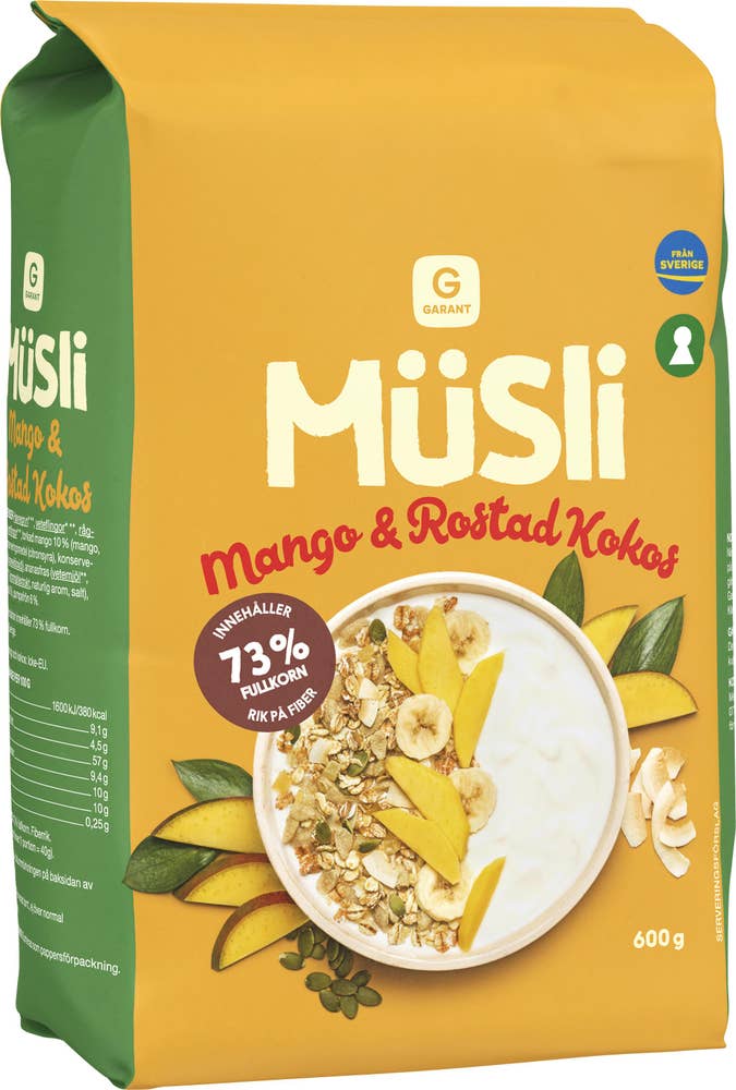 Garant Musli Mango & Rostad Kokos