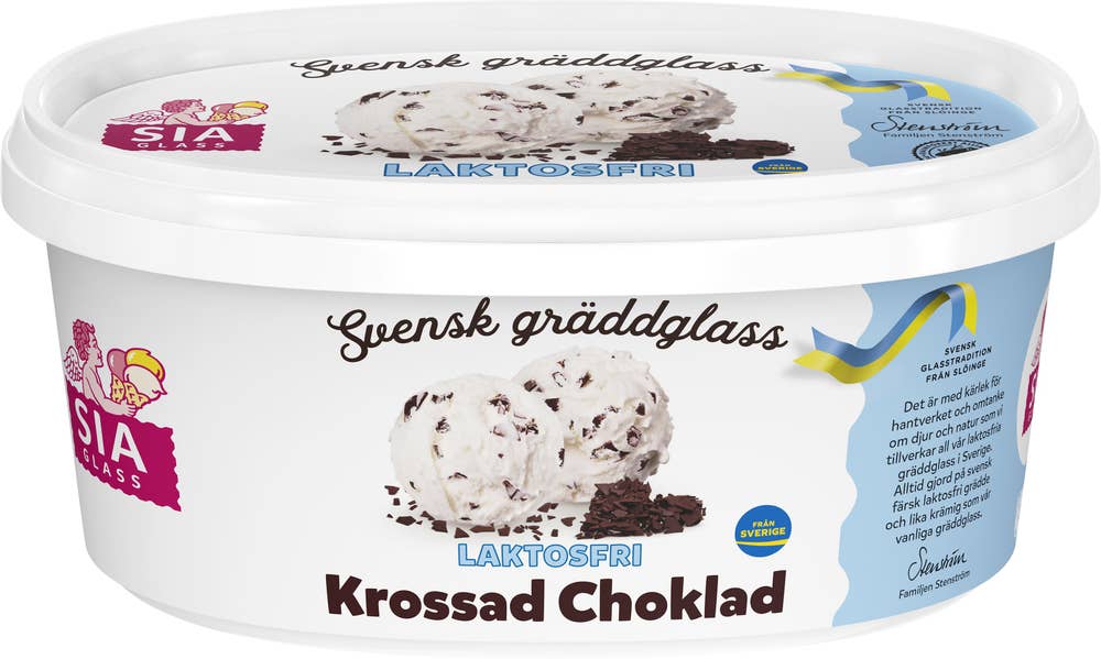 SIA Glass Gräddglass Chokladkross Laktosfri