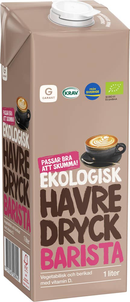Garant Eko Barista Havredryck EKO 2%
