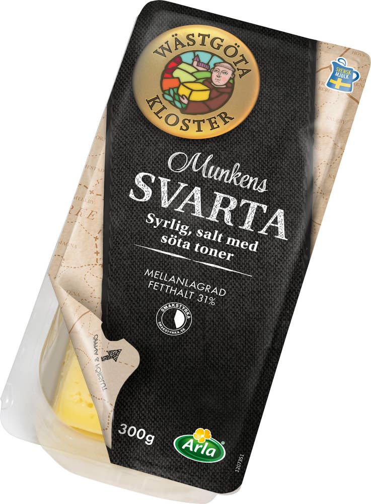 Wästgöta Kloster® Munkens Svarta 31% Skivad