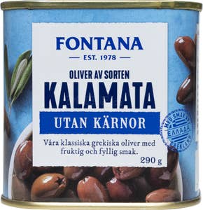 Fontana Kalamata Oliver utan Kärnor