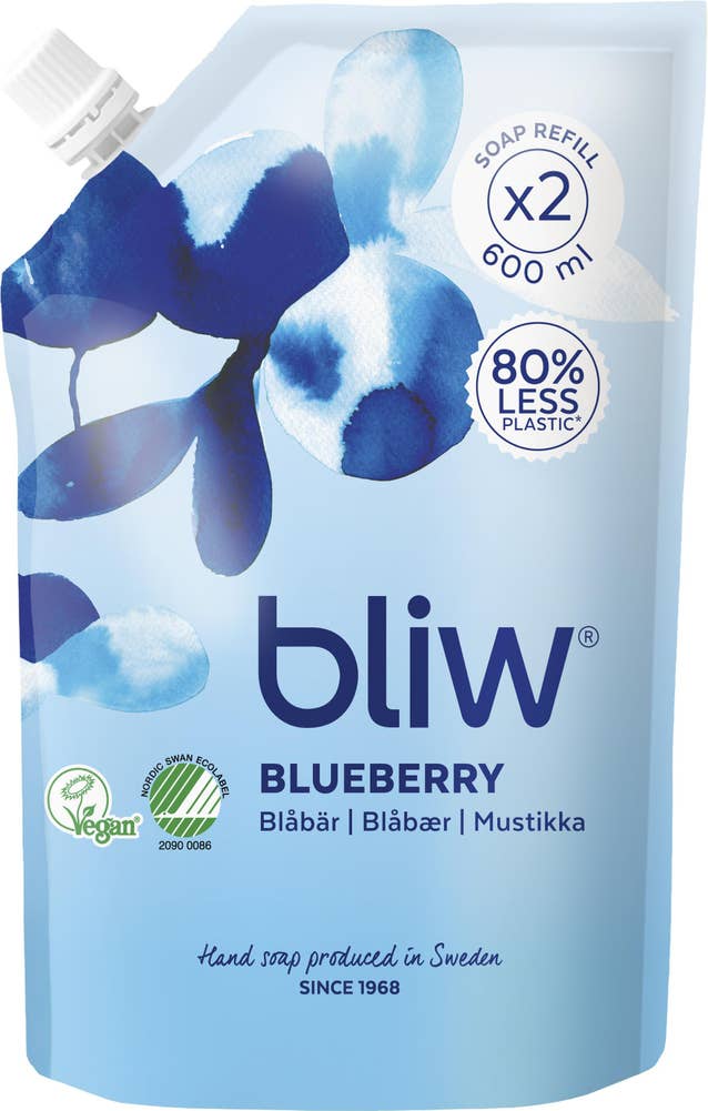Bliw Handtvål Refill Blåbär
