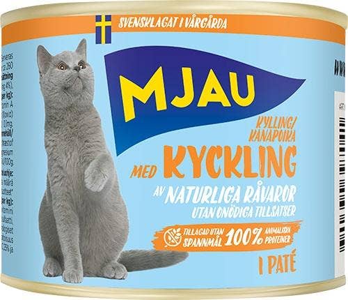 Mjau Kattmat Kyckling i Paté