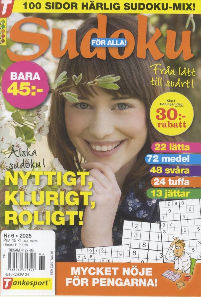 Tidsam Sudoku för Alla Tidsam