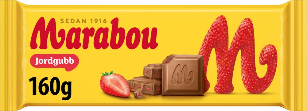 Marabou Mjölkchoklad Jordgubb