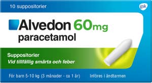 Alvedon Paracetamol Suppositorium 60mg