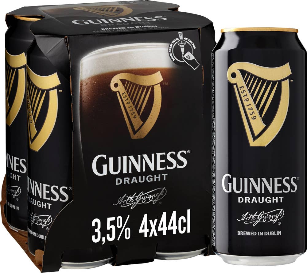 Guinness Öl 3,5% 4x44cl