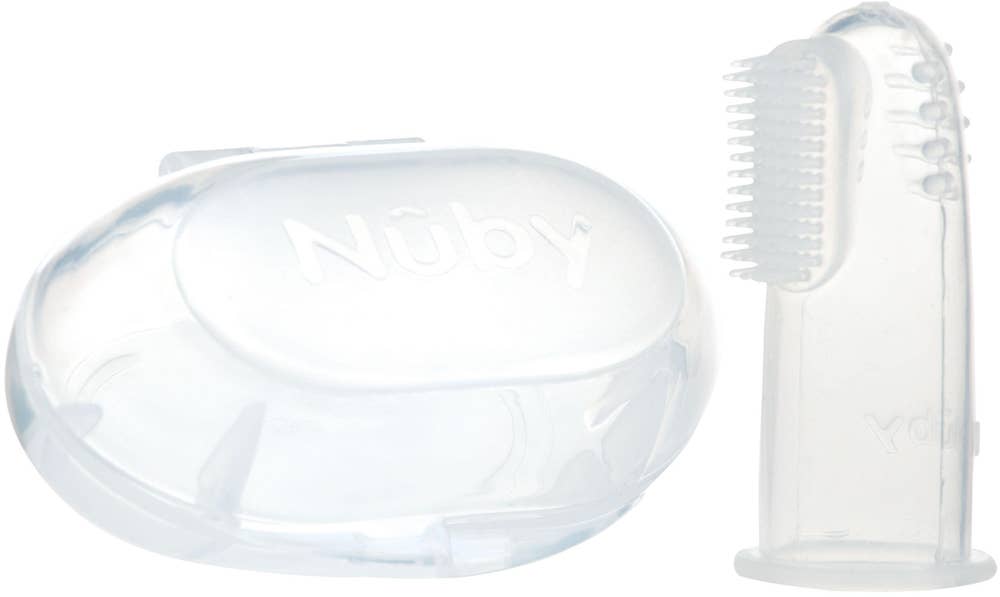 Nuby Fingertandborste Silikon +3M
