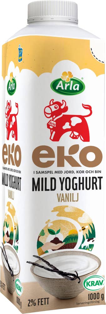Arla Ko® Yoghurt Mild 2% Vanilj EKO