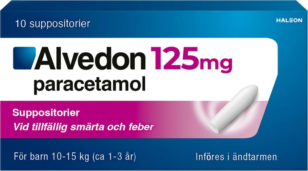 Alvedon Paracetamol 125mg Suppositorium