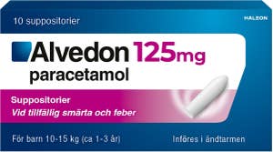 Alvedon Paracetamol 125mg Suppositorium