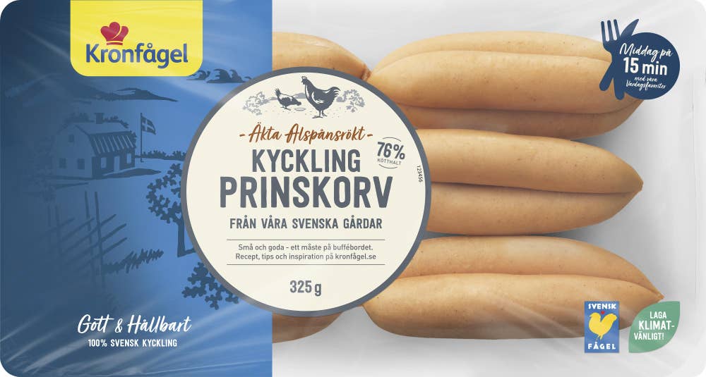 Kronfågel Kycklingprinskorv