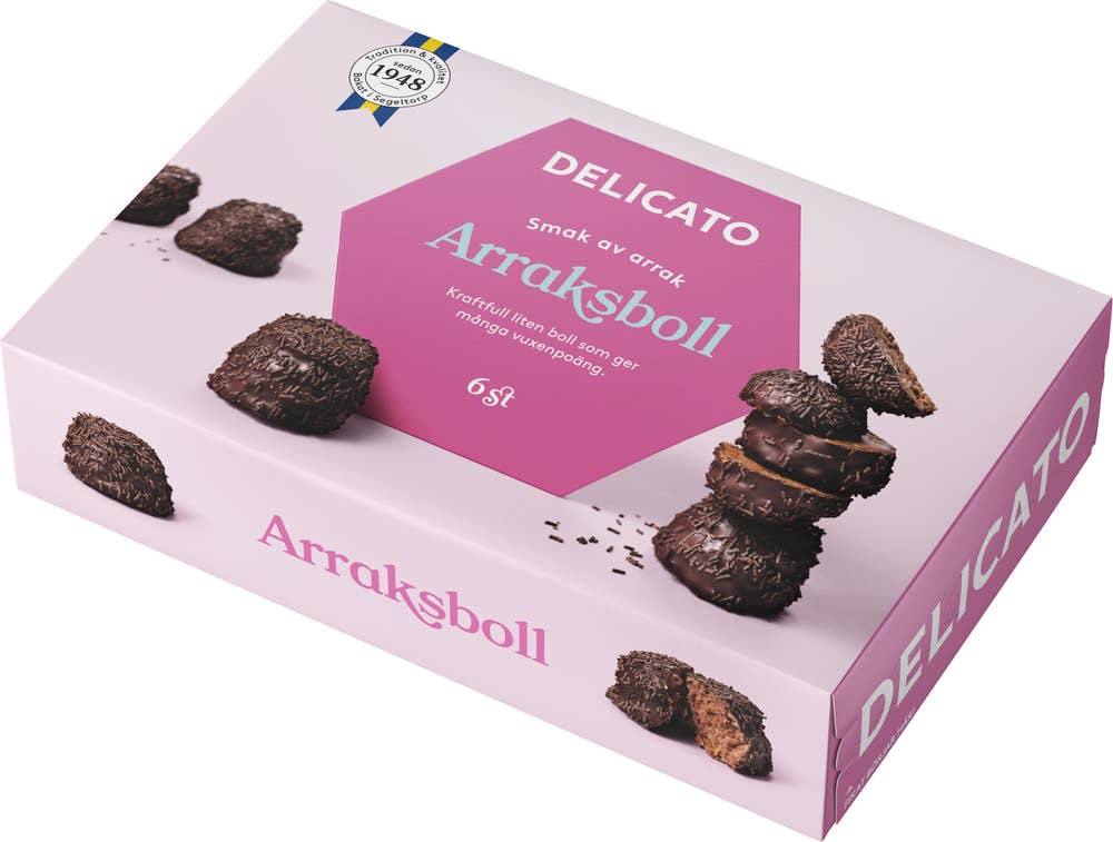 Delicato Arraksboll 6-p