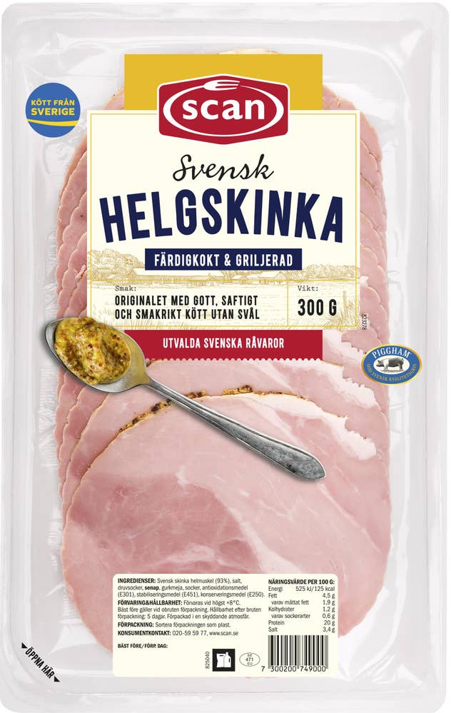 Scan Helgskinka Skivad 300g