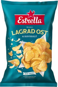 Estrella Chips Lagrad Ost & Havssalt