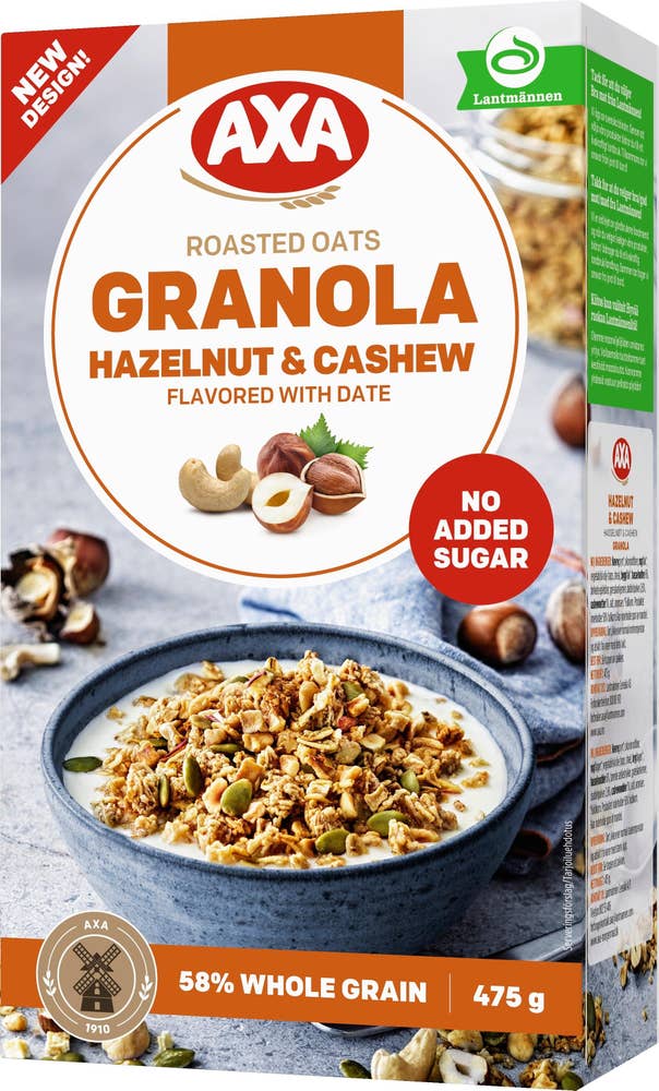 AXA Granola Hasselnötter & Cashewnötter