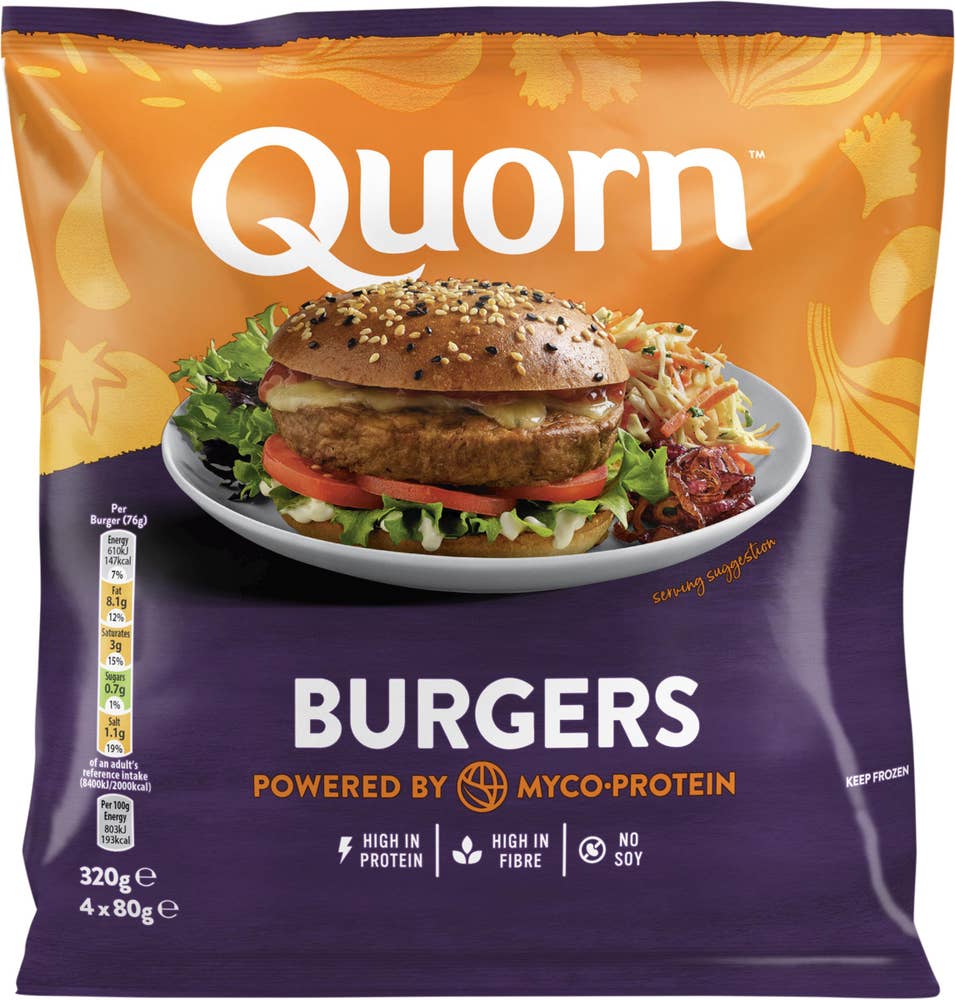 Quorn Vegetariska Burgare Fryst