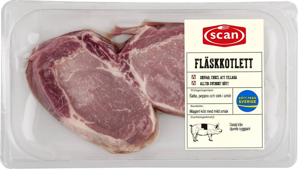 Scan Kotlett Benfri Skivad