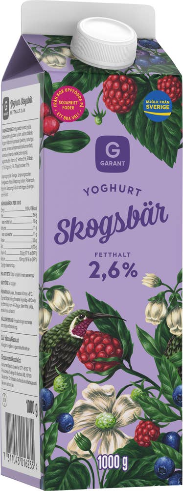 Garant Yoghurt Skogsbär 2,6%