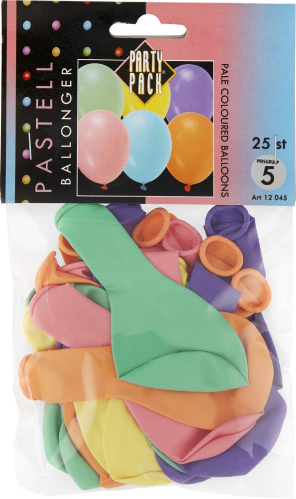 Party Pack Ballonger Pastell
