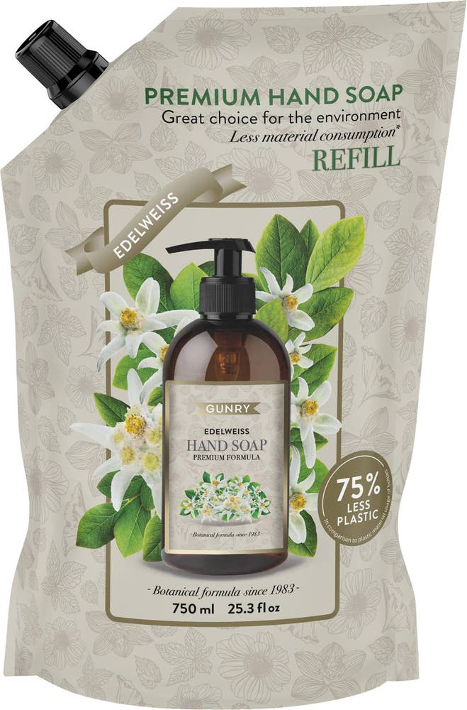 Gunry Flytande Tvål Refill Edelwiess