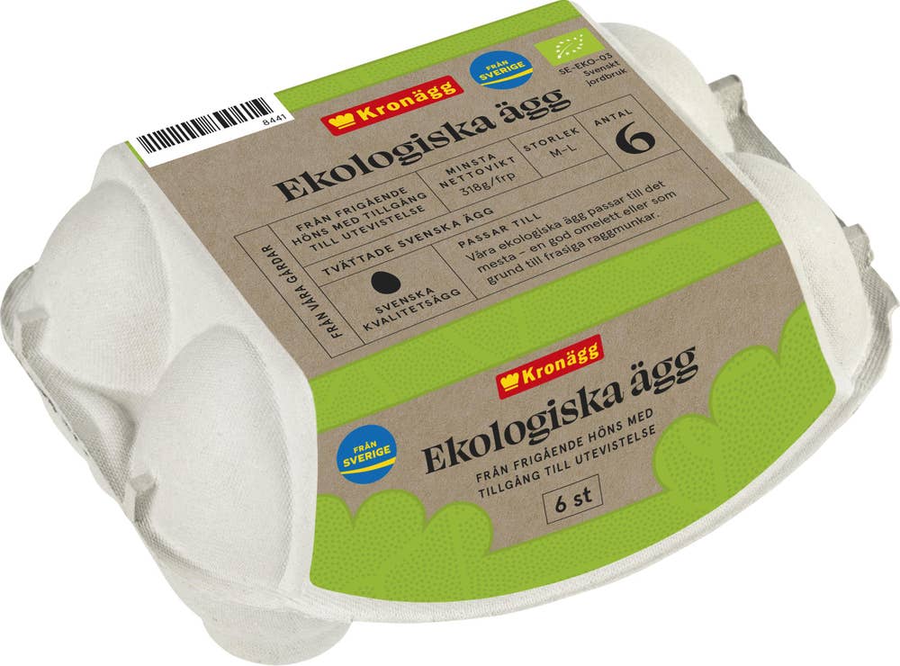 Kronägg Ägg Frigående EKO M/L 379g