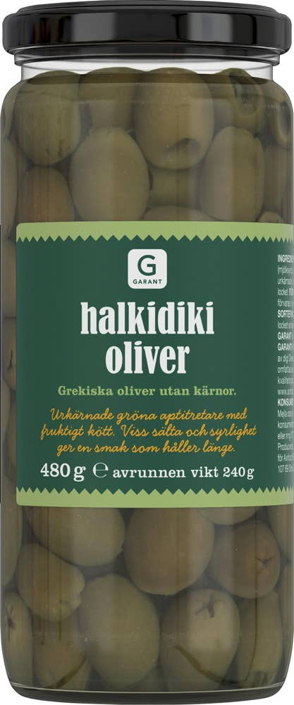 Garant Halkidiki Oliver utan Kärnor