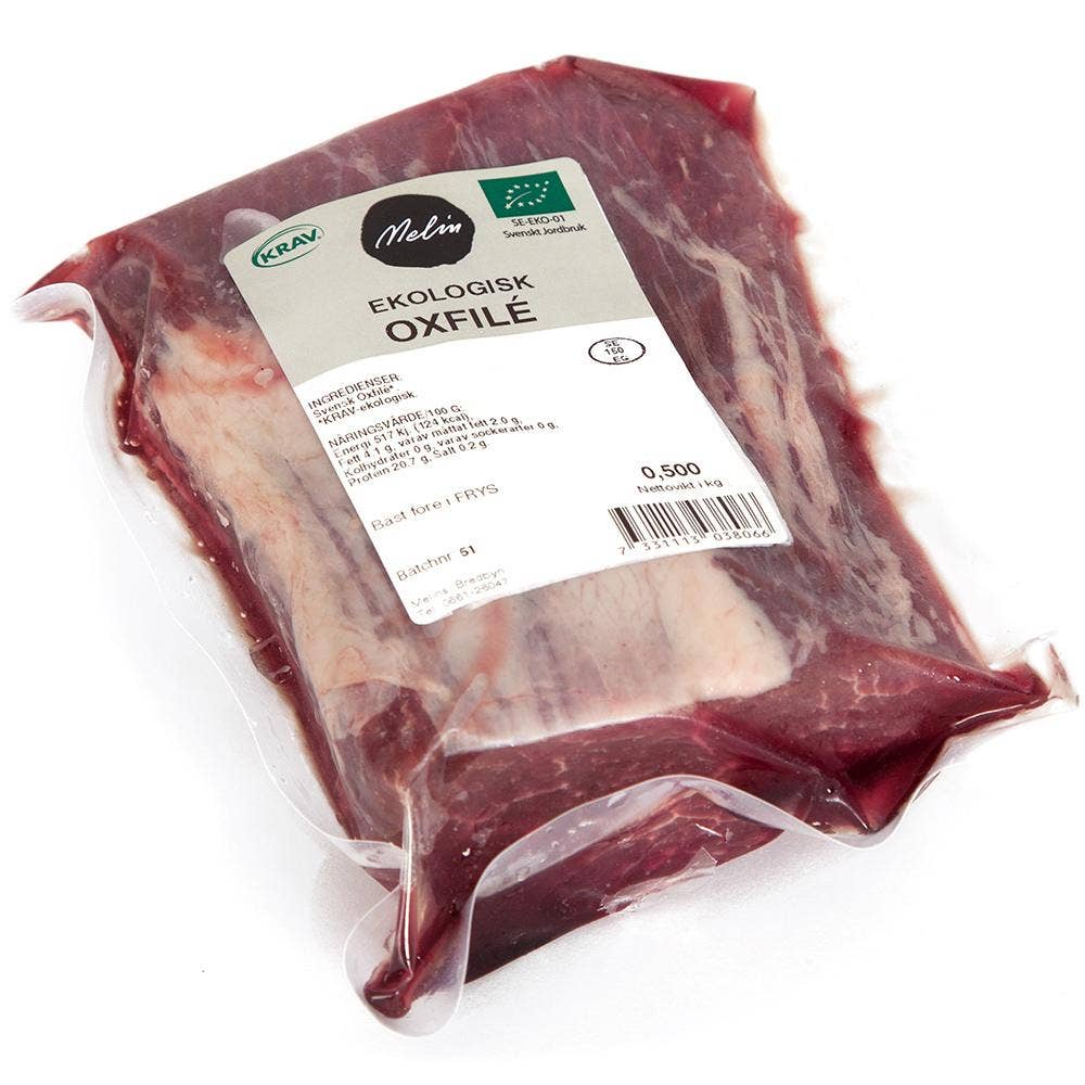 Melins Oxfilé Fryst EKO/KRAV