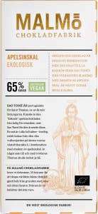 Malmö Chokladfabrik Choklad Apelsinskal 65% EKO