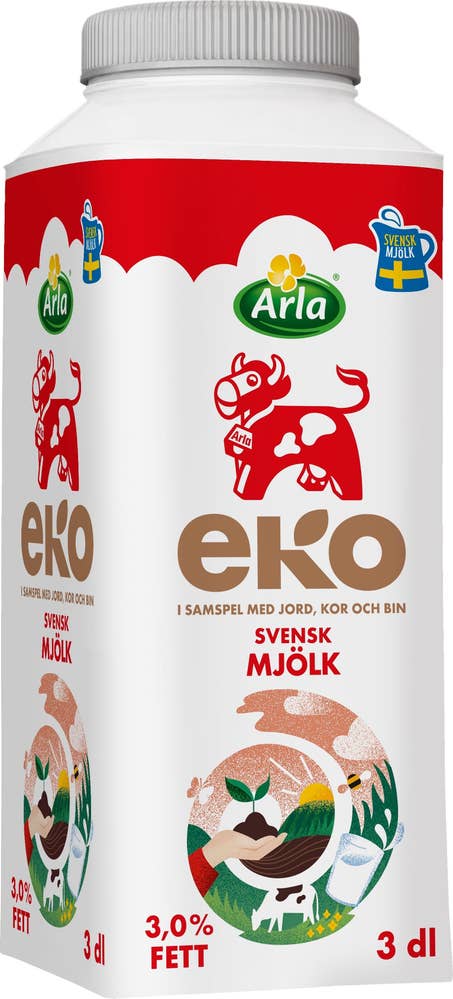 Arla Ko® Standardmjölk 3% EKO/KRAV