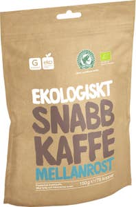 Garant Ekologiska varor Snabbkaffe Mellanrost EKO
