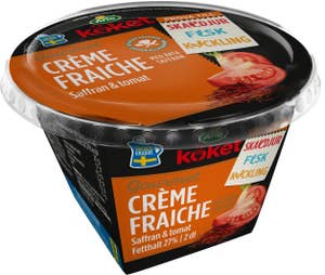 Arla Köket® Crème Fraiche Gourmet Saffran & Tomat 27% Arla