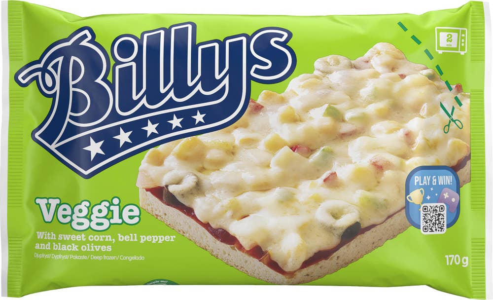 Billys Pan Pizza Veggie Fryst