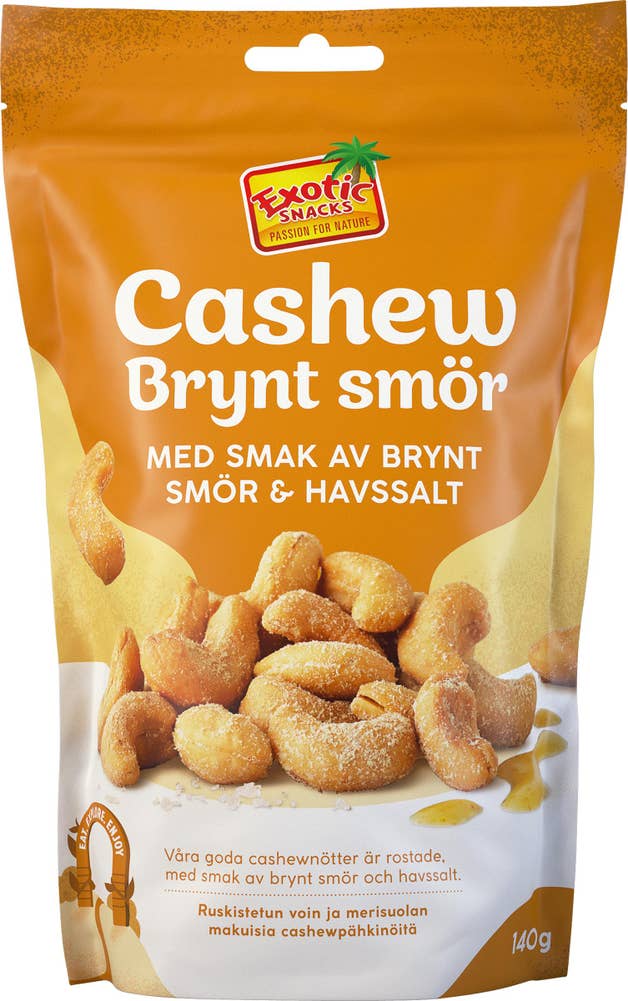 Exotic Snacks Cashew Brynt Smör & Havssalt