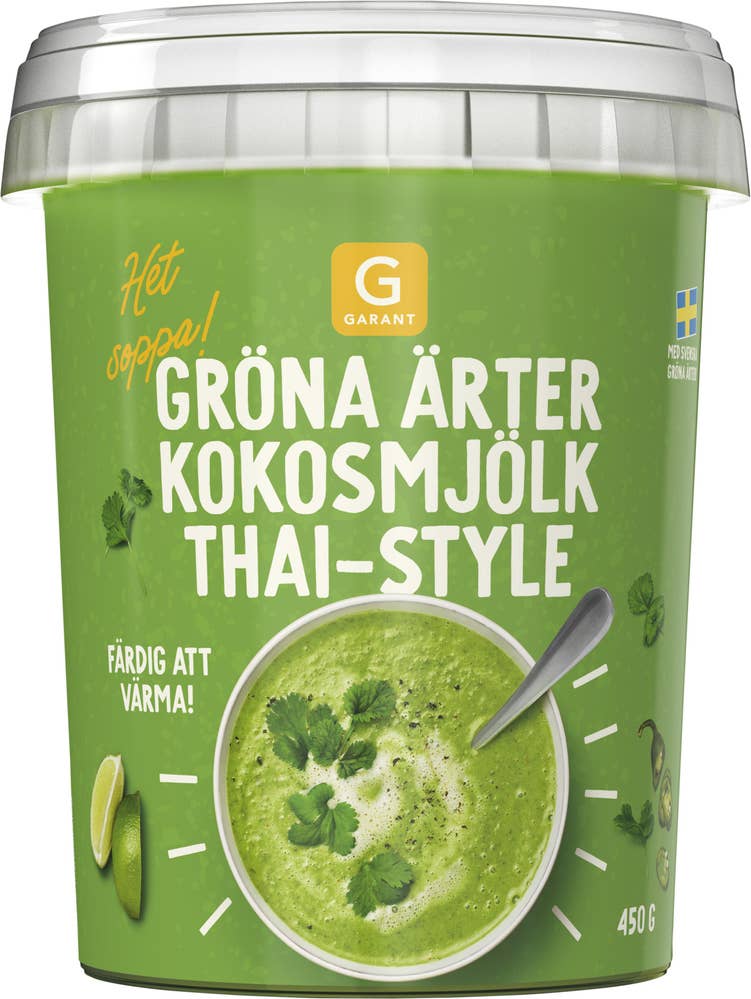 Garant Soppa Gröna Ärter & Kokosmjölk Thai-Style