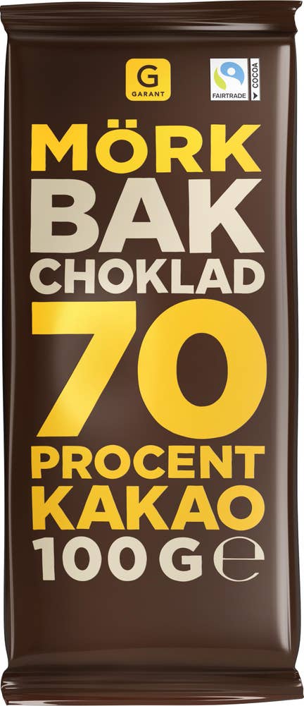 Garant Bakchoklad Mörk 70%