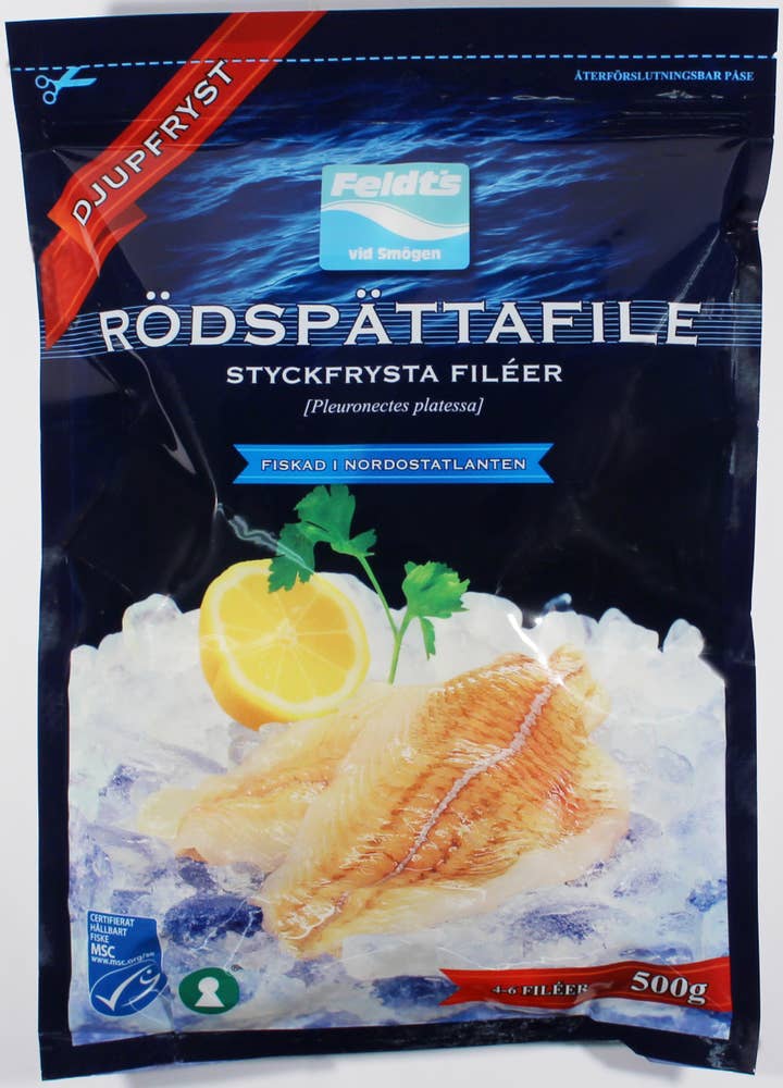 Feldts Rödspättafilé MSC Fryst