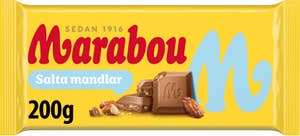 Marabou Chokladkaka Salta Mandlar