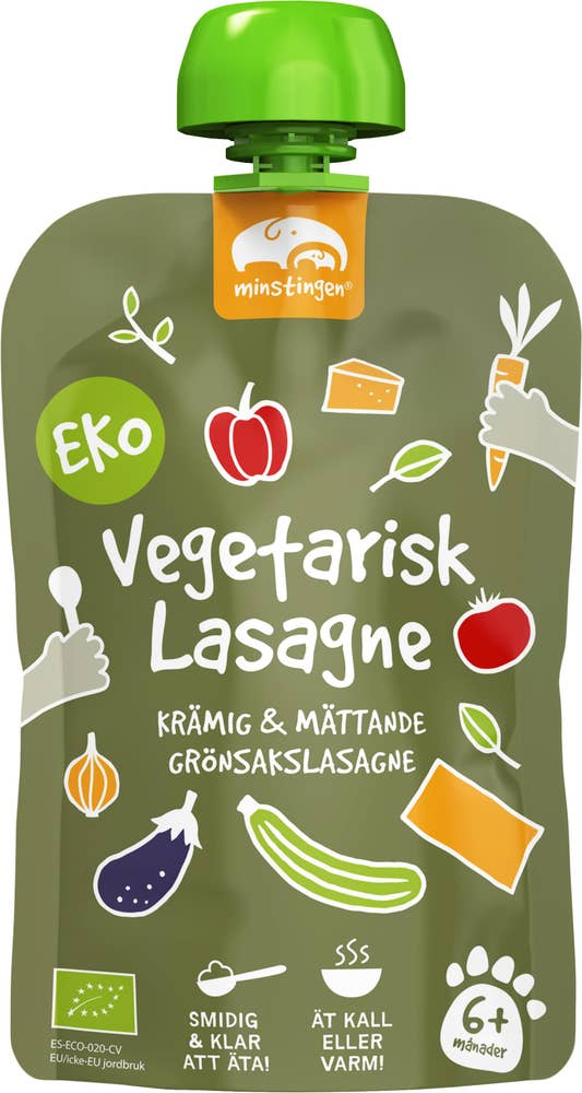 Minstingen Klämmis Vegetarisk Lasagne +6M EKO