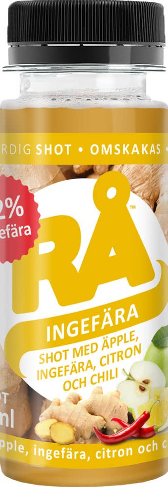 RÅ Shot Ingefära med Äpple, Citron och Chili
